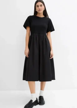 Midikleid aus reiner Baumwolle