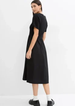 Midikleid aus reiner Baumwolle