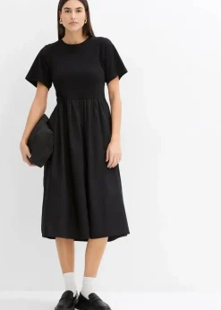 Midikleid aus reiner Baumwolle