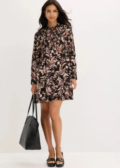 Midikleid aus reiner Viskose