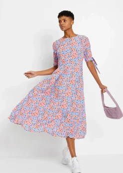 Midikleid aus reiner Viskose