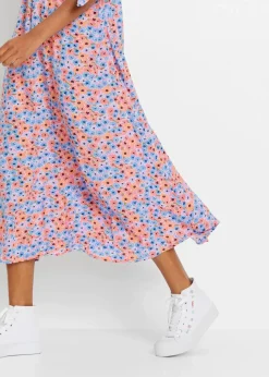 Midikleid aus reiner Viskose