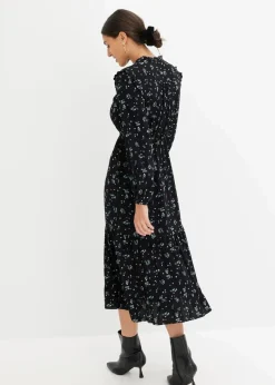 Midikleid aus reiner Viskose