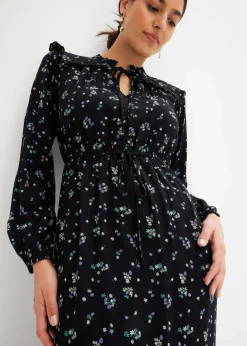 Midikleid aus reiner Viskose