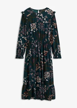 Midikleid aus reiner Viskose