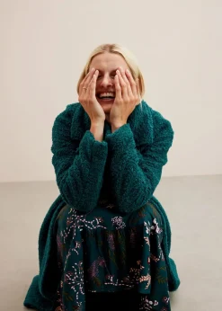 Midikleid aus reiner Viskose