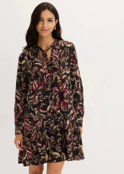 Midikleid aus reiner Viskose