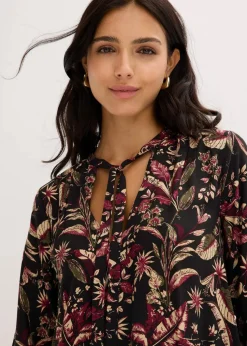 Midikleid aus reiner Viskose