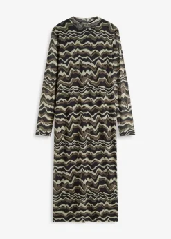 Midikleid aus softem Mesh