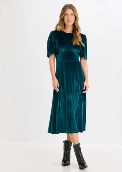 Midikleid aus softem Samt