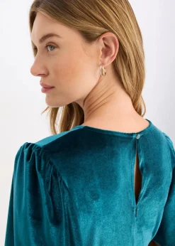 Midikleid aus softem Samt