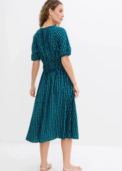 Midikleid aus softer Viskose