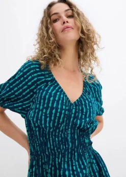 Midikleid aus softer Viskose