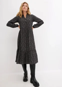 Midikleid aus Viskose