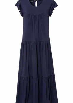 Midikleid aus Viskose