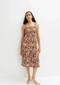 Midikleid aus Viskose