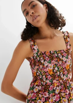 Midikleid aus Viskose