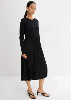 Midikleid aus Viskose-Mix