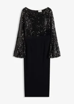 Midikleid mit Pailletten