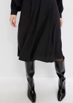 Midikleid mit Perlen Applikation