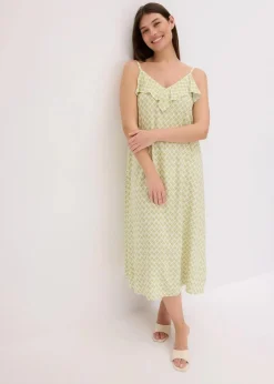 Midikleid mit Rüsche