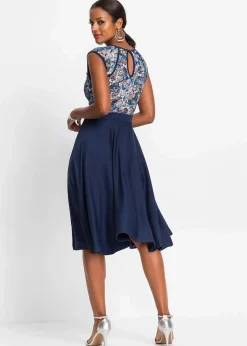 Midikleid mit Spitze