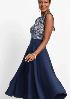 Midikleid mit Spitze