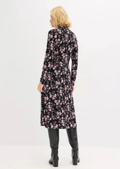 Midikleid mit Stehkragen