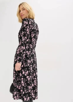 Midikleid mit Stehkragen