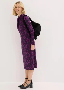 Midikleid mit Stehkragen