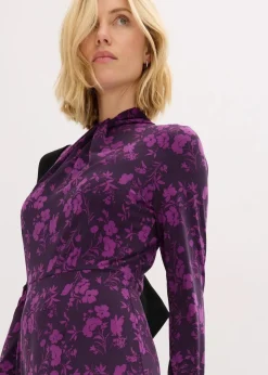 Midikleid mit Stehkragen