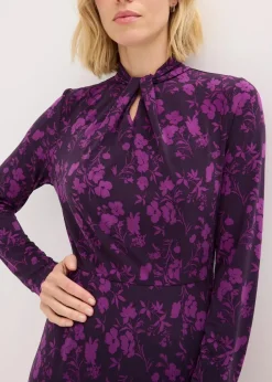 Midikleid mit Stehkragen