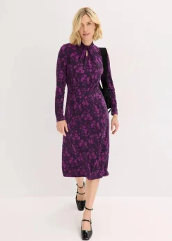 Midikleid mit Stehkragen