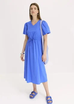 Midikleid mit weiten Ärmeln