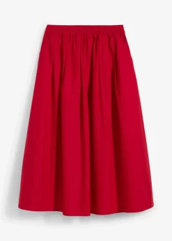 Midirock aus reiner Baumwolle