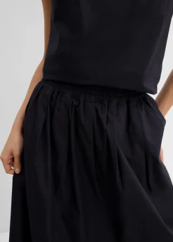 Midirock aus reiner Baumwolle