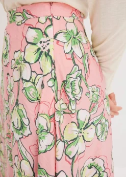 Midirock aus fließendem Viskose-Mix