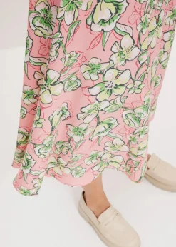 Midirock aus fließendem Viskose-Mix