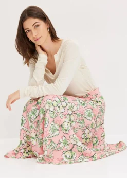 Midirock aus fließendem Viskose-Mix