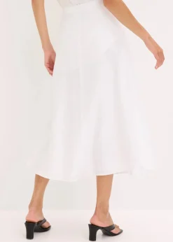 Midirock aus fließendem Viskose-Mix