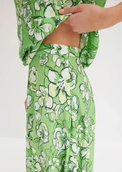 Midirock aus fließendem Viskose-Mix