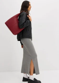 Midirock aus fließender Viskose