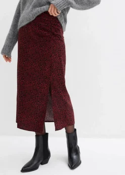 Midirock aus fließender Viskose