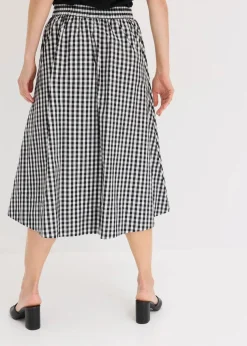 Midirock aus reiner Baumwolle