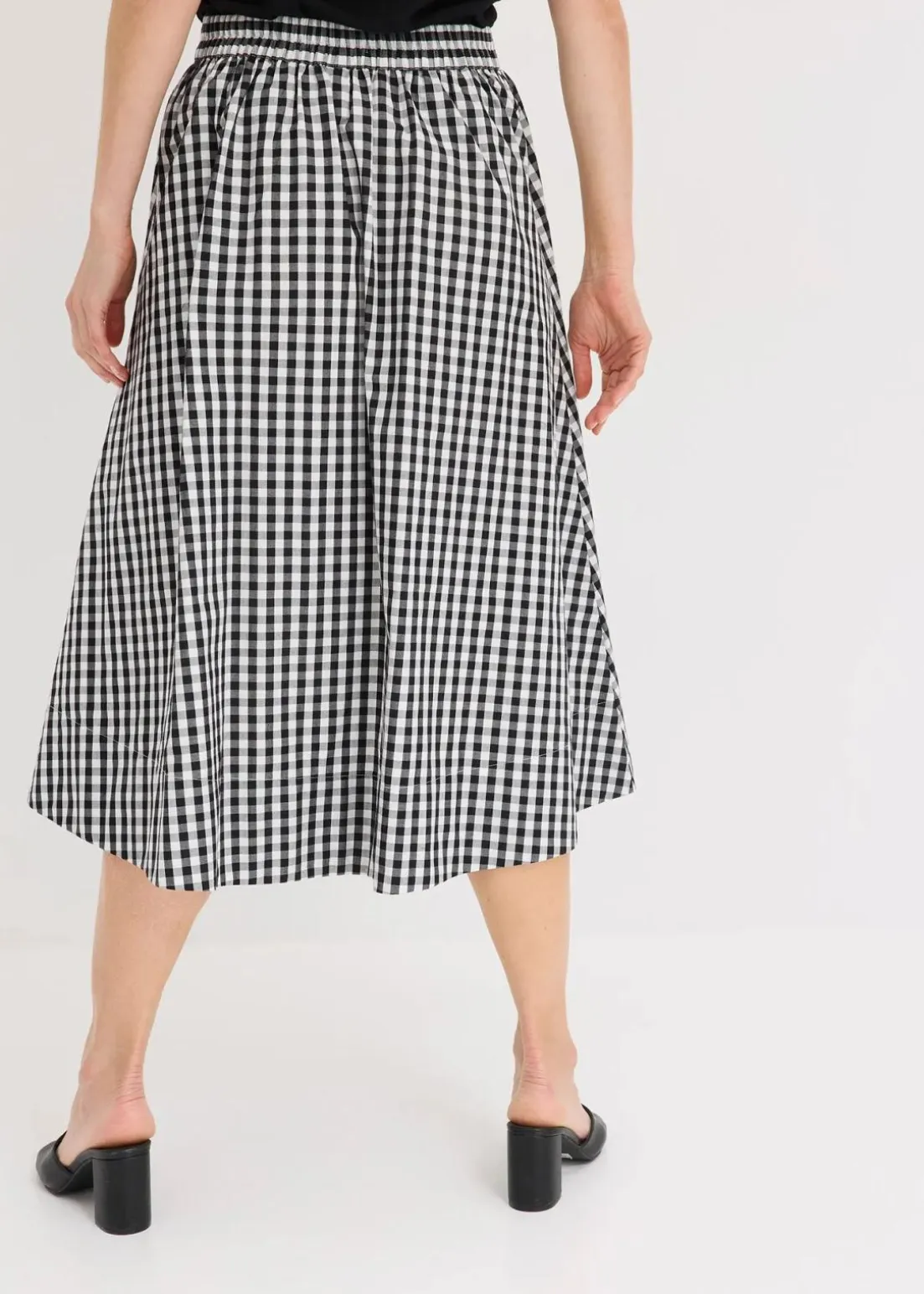 Midirock aus reiner Baumwolle