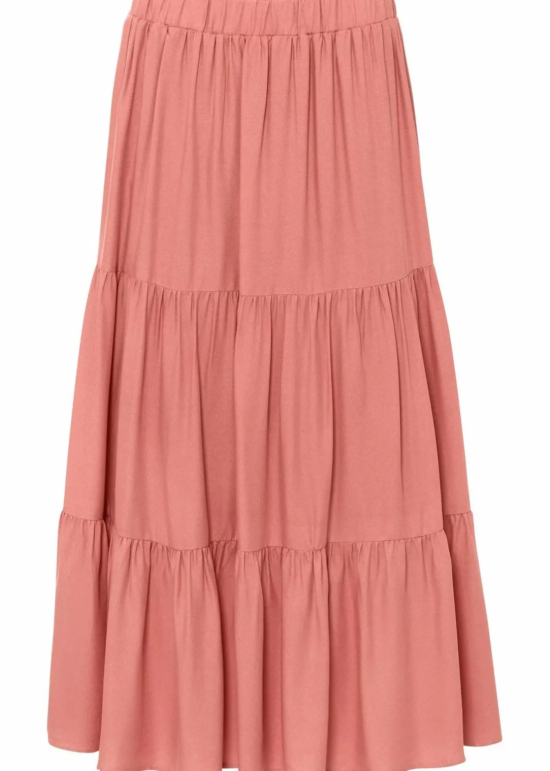 Midirock aus Viskose Crinkle