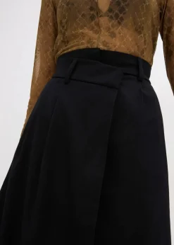 Midirock aus Viskose-Mix