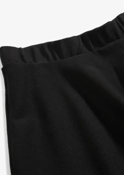 Midirock aus Viskose-Mix, kniebedeckend