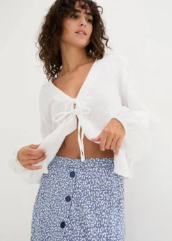 Midi-Viskoserock mit Taschen