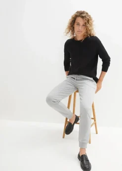 Milano Rib Pullover mit Rundhals